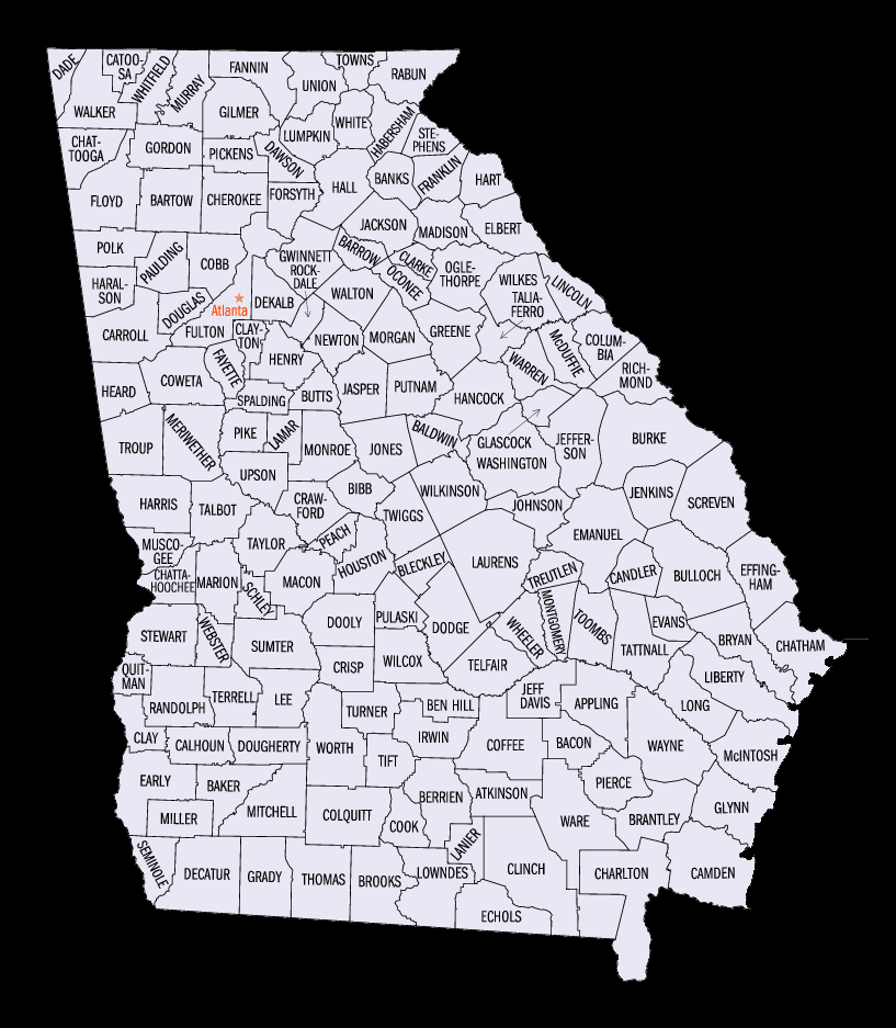 Georgia College Yearbooks by County